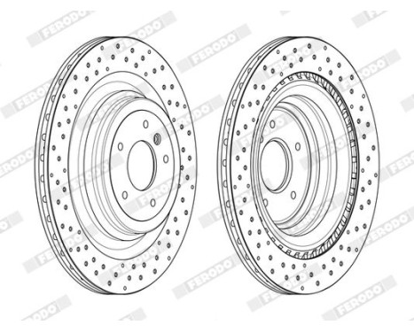 Brake Disc PREMIER DDF2209C Ferodo, Image 2