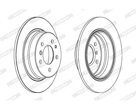 Brake Disc PREMIER DDF221 Ferodo, Image 2