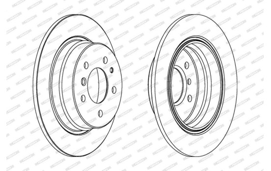 Brake Disc PREMIER DDF221 Ferodo, Image 2