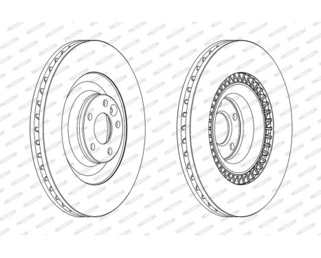 Brake Disc PREMIER DDF2222C-1 Ferodo, Image 2