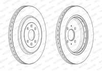 Brake Disc PREMIER DDF2226C Ferodo