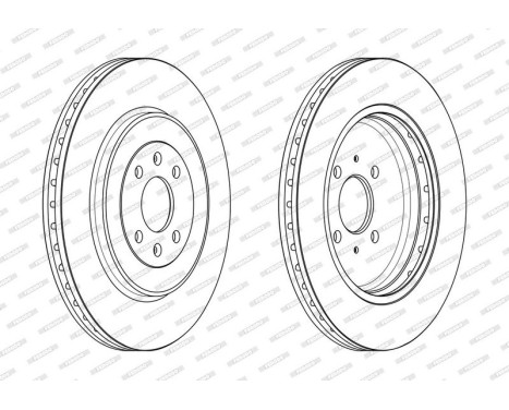 Brake Disc PREMIER DDF2226C Ferodo, Image 2