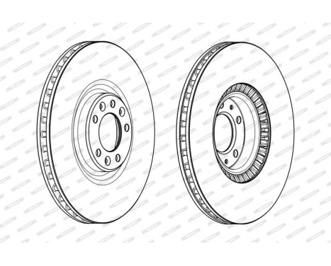 Brake Disc PREMIER DDF2234C Ferodo, Image 2