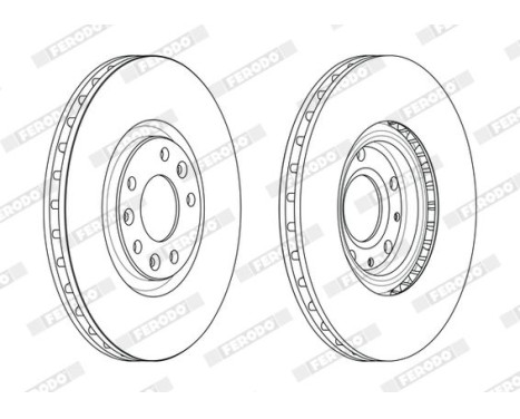 Brake Disc PREMIER DDF2237C Ferodo, Image 2