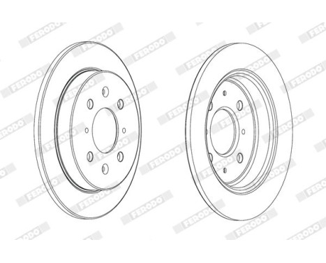 Brake Disc PREMIER DDF2244C Ferodo, Image 2