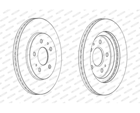 Brake Disc PREMIER DDF2247C Ferodo, Image 2