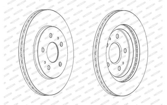 Brake Disc PREMIER DDF2247C Ferodo, Image 2