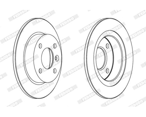 Brake Disc PREMIER DDF226 Ferodo, Image 2