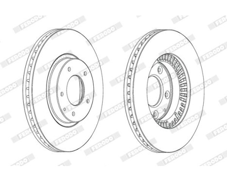 Brake Disc PREMIER DDF2262C Ferodo, Image 2