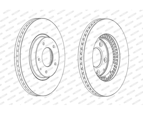 Brake Disc PREMIER DDF2262C Ferodo, Image 2