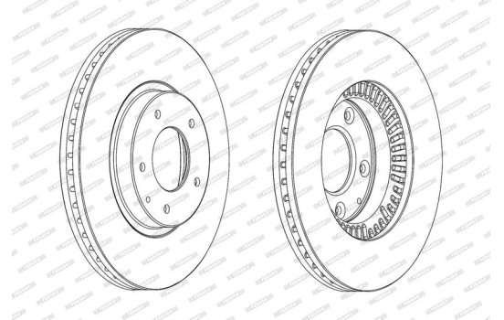 Brake Disc PREMIER DDF2262C Ferodo, Image 2