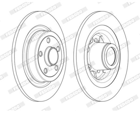 Brake Disc PREMIER DDF2264-1 Ferodo, Image 2