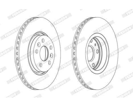Brake Disc PREMIER DDF2265-1 Ferodo, Image 2