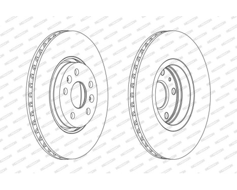 Brake Disc PREMIER DDF2265-1 Ferodo, Image 2