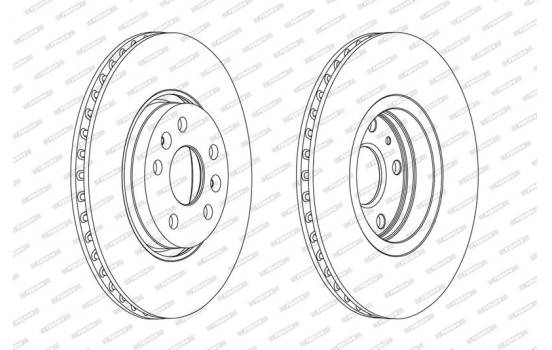 Brake Disc PREMIER DDF2265-1 Ferodo, Image 2