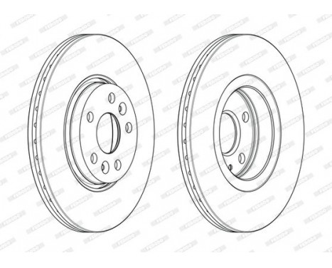 Brake Disc PREMIER DDF2266C Ferodo