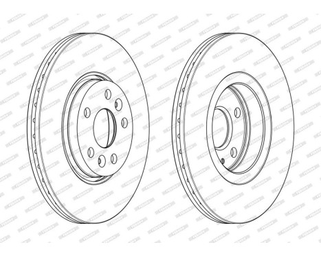 Brake Disc PREMIER DDF2266C Ferodo, Image 2