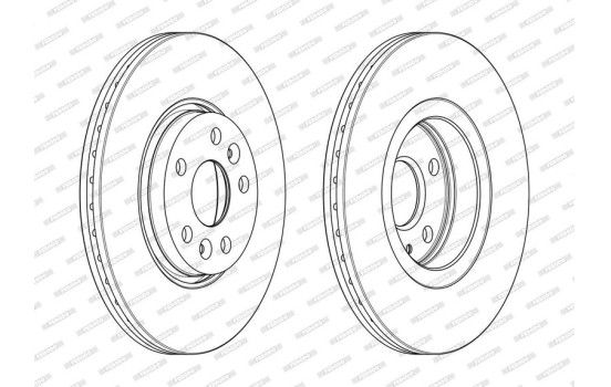 Brake Disc PREMIER DDF2266C Ferodo, Image 2