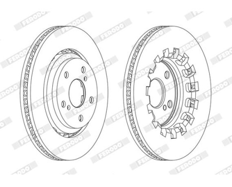 Brake Disc PREMIER DDF2268C Ferodo, Image 2