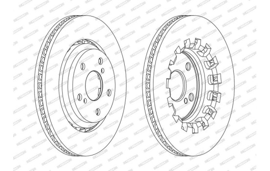 Brake Disc PREMIER DDF2268C Ferodo, Image 2
