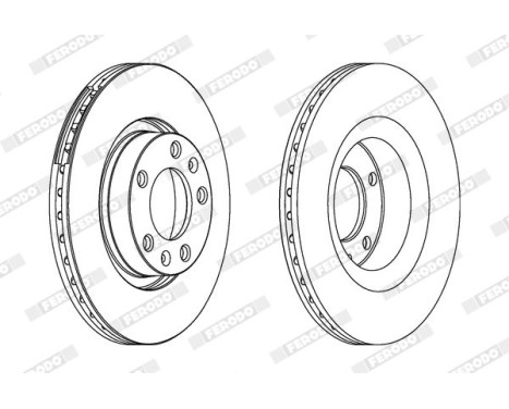 Brake Disc PREMIER DDF228 Ferodo, Image 2