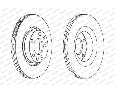 Brake Disc PREMIER DDF228 Ferodo, Image 2