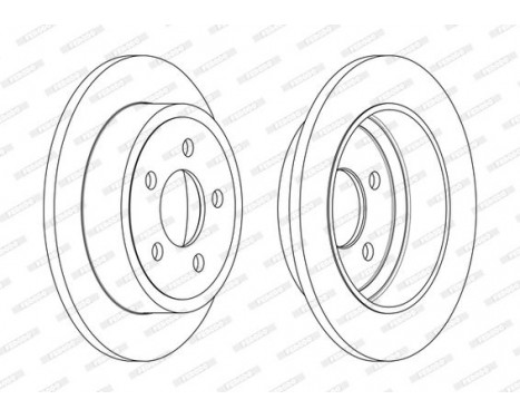 Brake Disc PREMIER DDF2288C Ferodo, Image 2