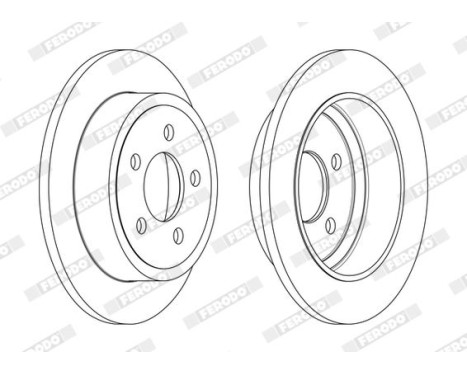 Brake Disc PREMIER DDF2288C Ferodo, Image 2