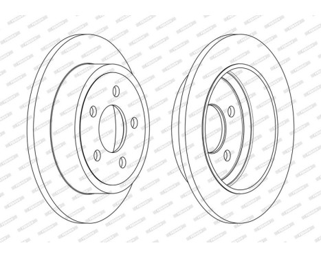 Brake Disc PREMIER DDF2288C Ferodo, Image 2