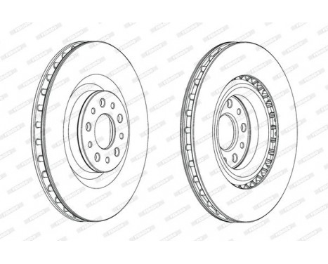 Brake Disc PREMIER DDF2289C Ferodo, Image 2