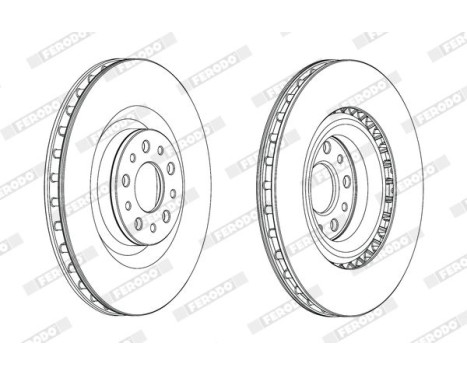 Brake Disc PREMIER DDF2289C Ferodo, Image 2