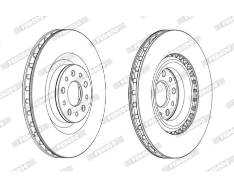 Brake Disc PREMIER DDF2289C Ferodo, Image 2