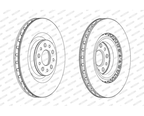 Brake Disc PREMIER DDF2289C Ferodo, Image 2