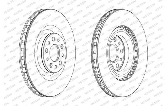 Brake Disc PREMIER DDF2289C Ferodo, Image 2