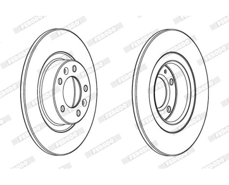 Brake Disc PREMIER DDF2297C Ferodo, Image 2