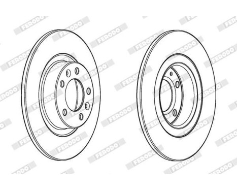 Brake Disc PREMIER DDF2297C Ferodo, Image 2