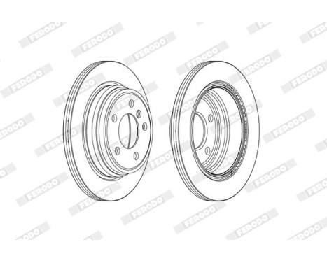 Brake Disc PREMIER DDF2313C Ferodo, Image 2
