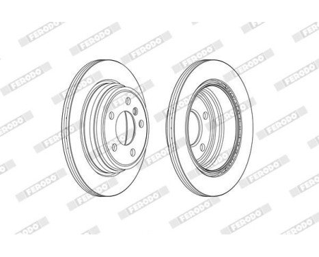 Brake Disc PREMIER DDF2313C Ferodo, Image 2