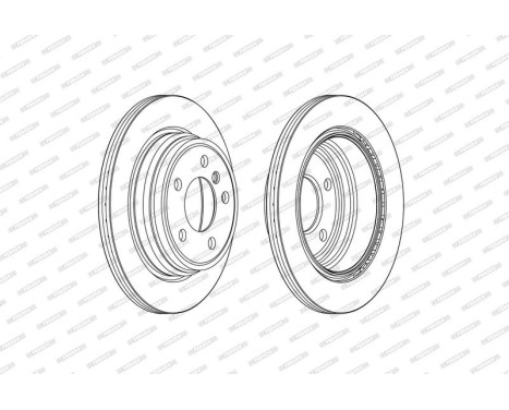 Brake Disc PREMIER DDF2313C Ferodo, Image 2