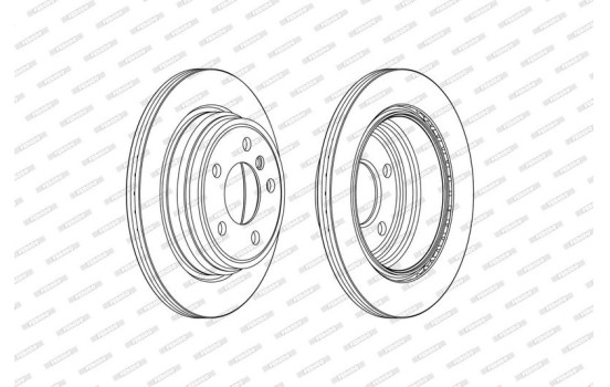 Brake Disc PREMIER DDF2313C Ferodo, Image 2