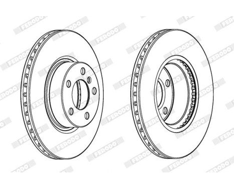 Brake Disc PREMIER DDF2314C-1 Ferodo, Image 2