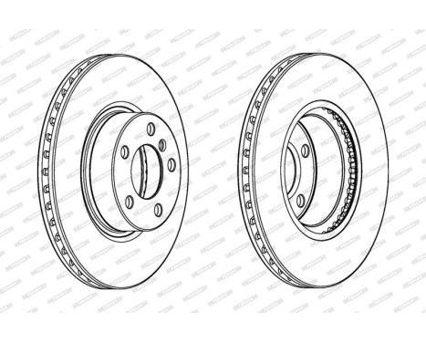 Brake Disc PREMIER DDF2314C-1 Ferodo, Image 2