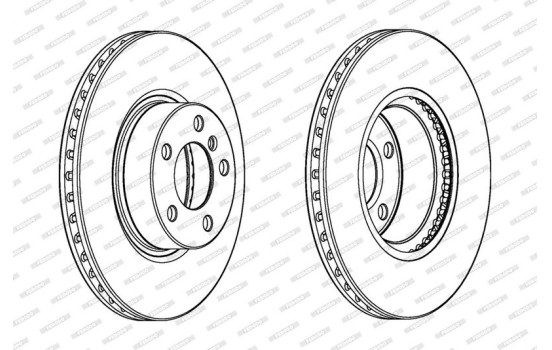 Brake Disc PREMIER DDF2314C-1 Ferodo, Image 2