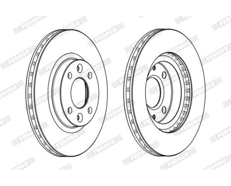 Brake Disc PREMIER DDF2327C Ferodo, Image 2