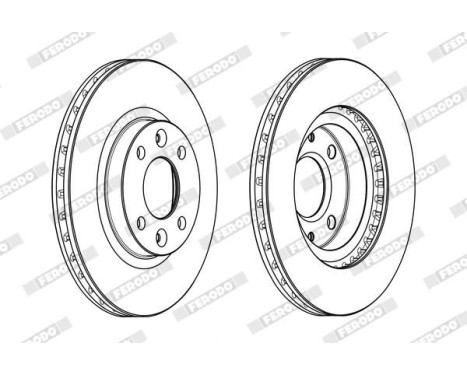Brake Disc PREMIER DDF2327C Ferodo, Image 2
