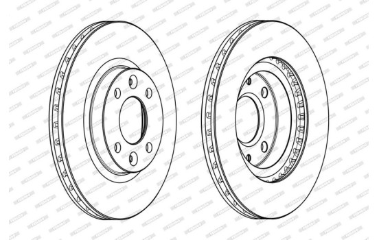 Brake Disc PREMIER DDF2327C Ferodo, Image 2