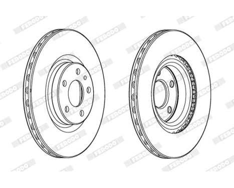 Brake Disc PREMIER DDF2329C Ferodo, Image 2