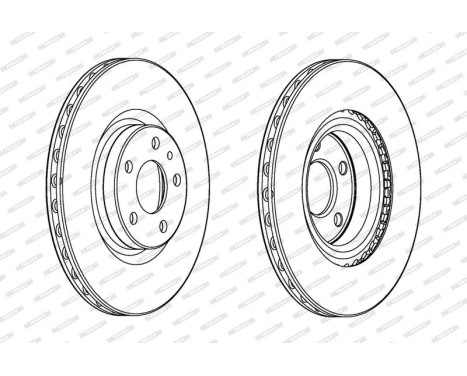 Brake Disc PREMIER DDF2329C Ferodo, Image 2