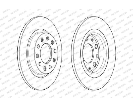 Brake Disc PREMIER DDF2333C Ferodo, Image 2