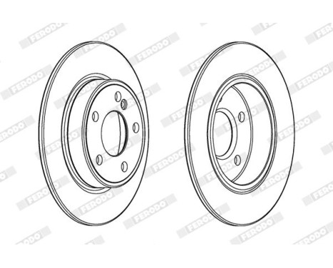 Brake Disc PREMIER DDF2335C Ferodo, Image 2